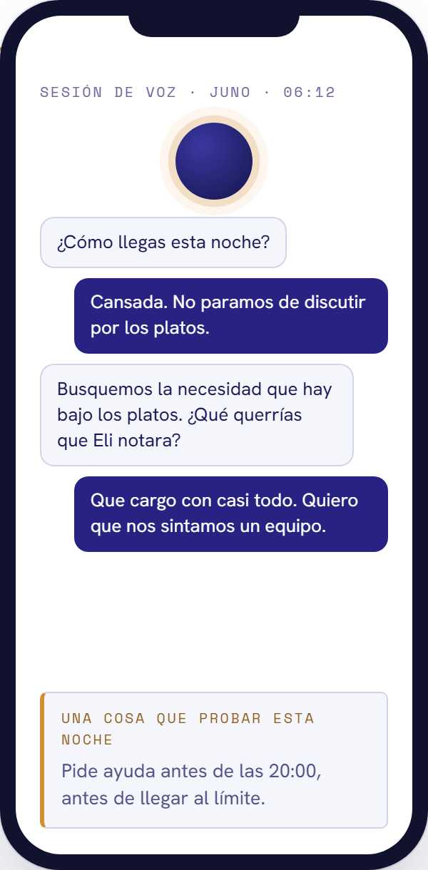 Sesión de voz