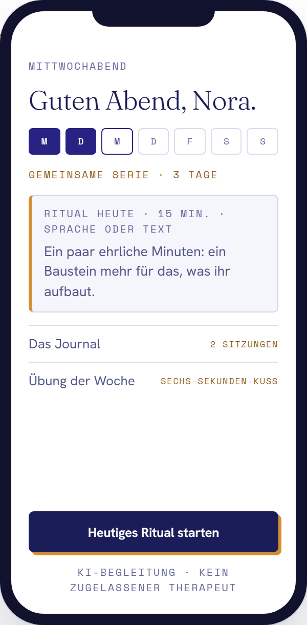 Heute-Bildschirm