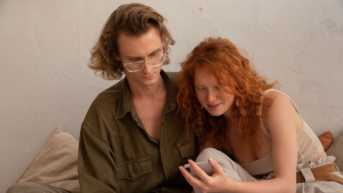 Couple answering question