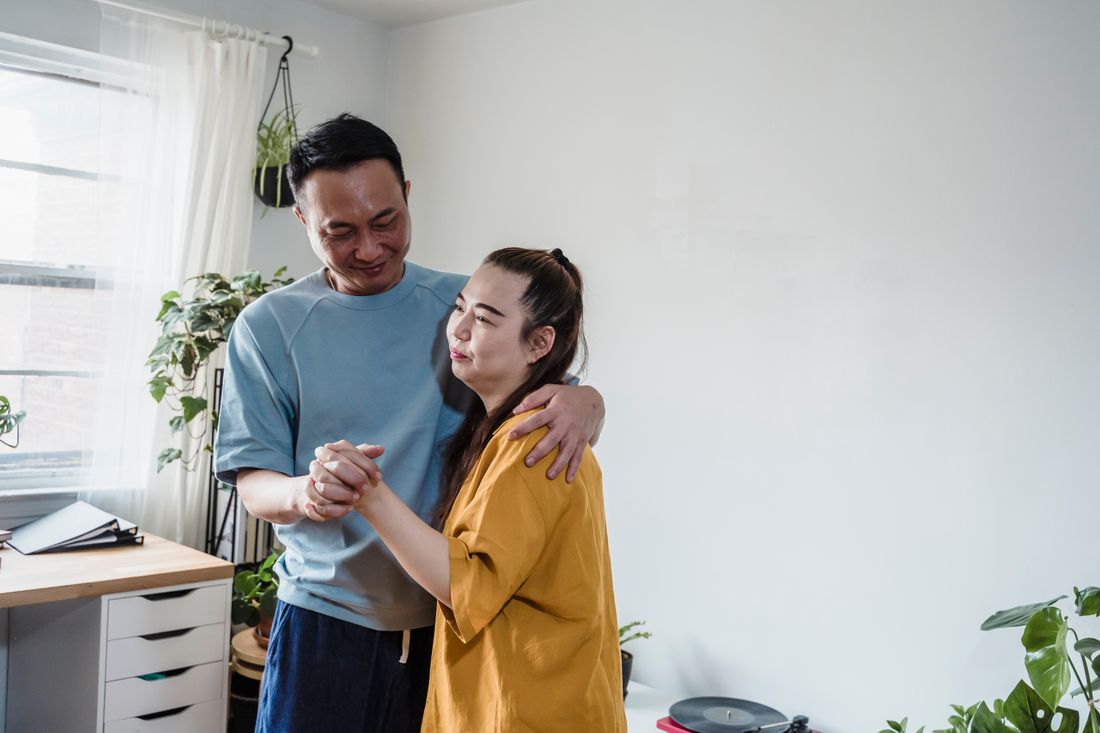 Couple dancing together
