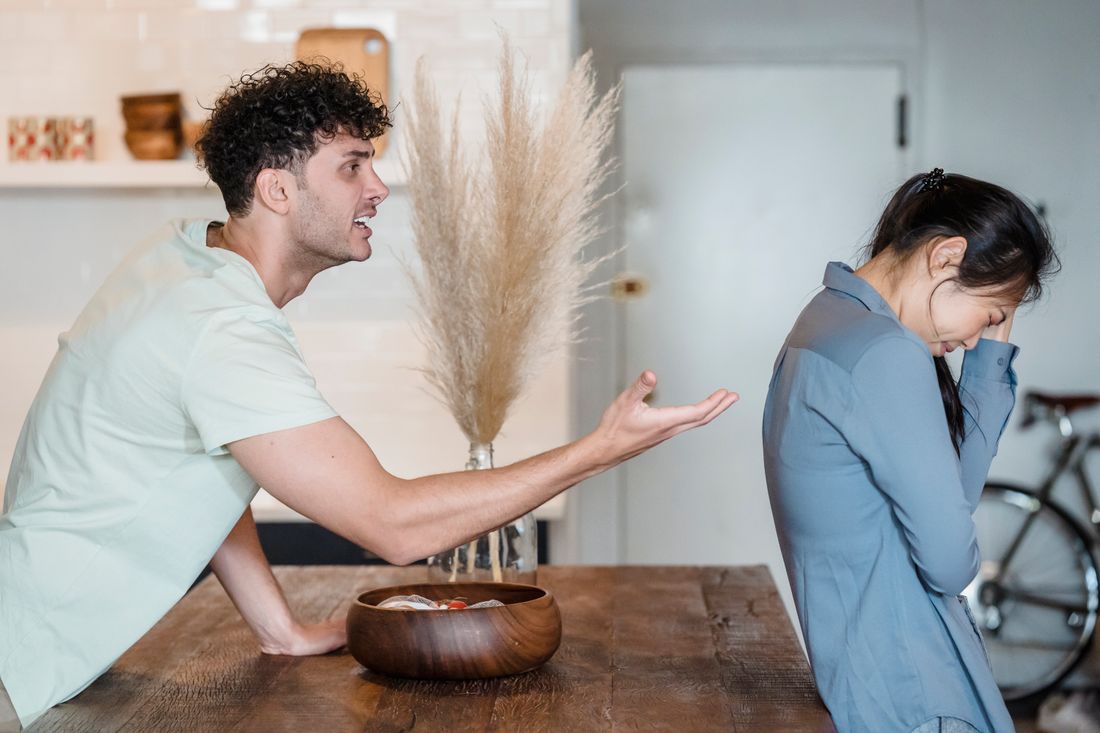 Couple arguing