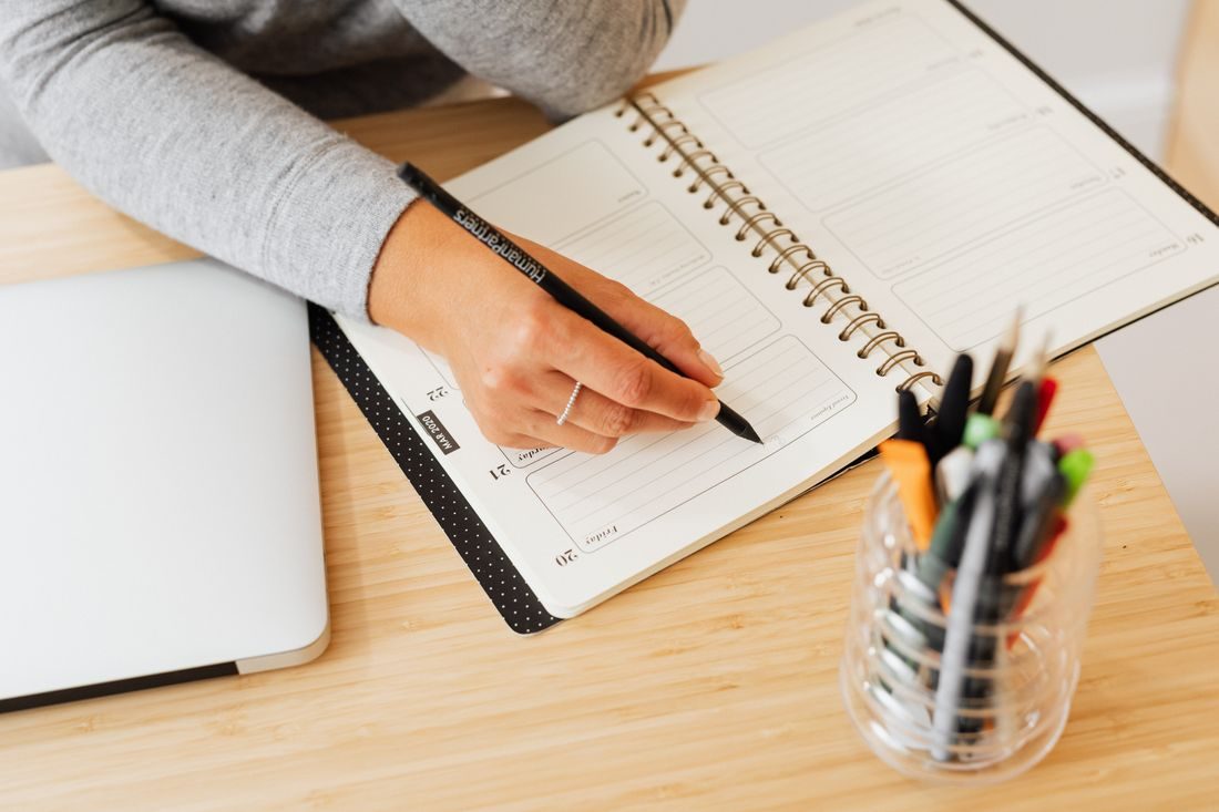 Hand writing planner