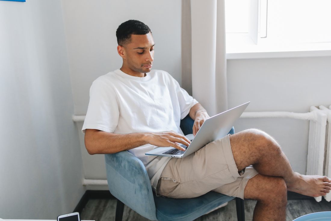 Man with laptop