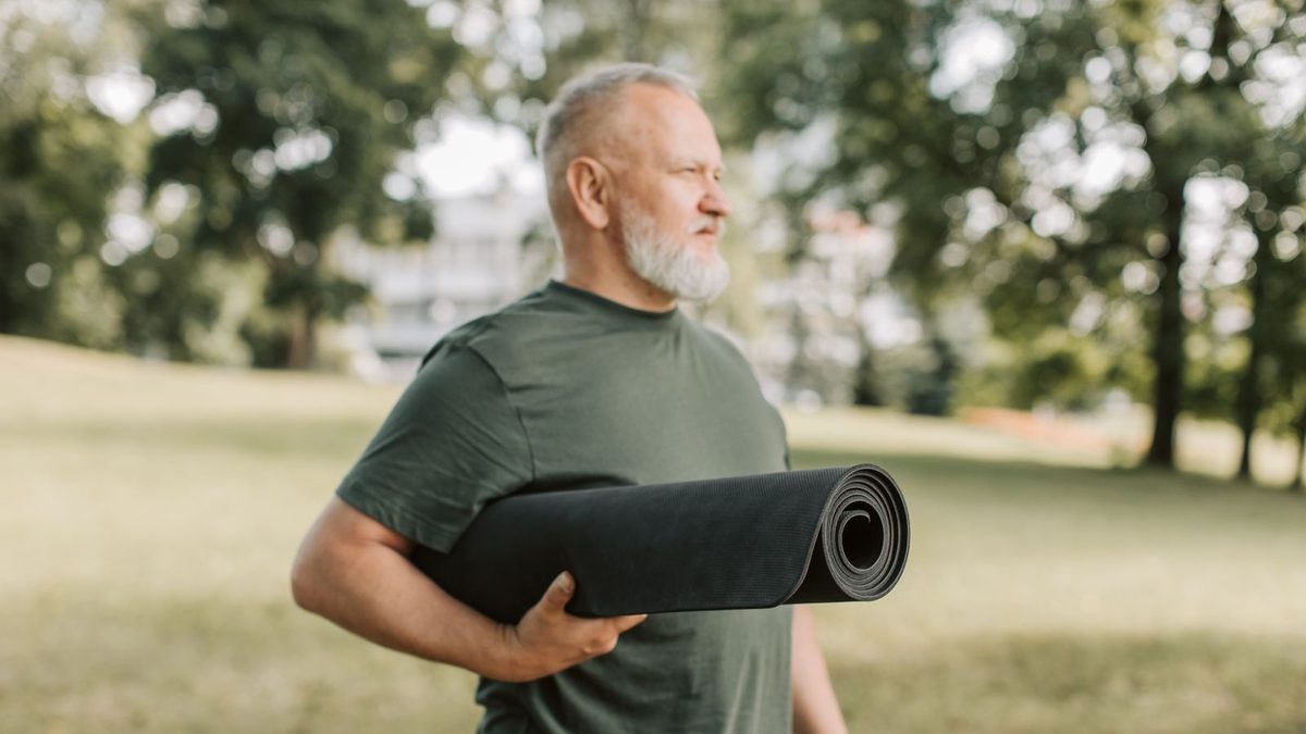 Man in park